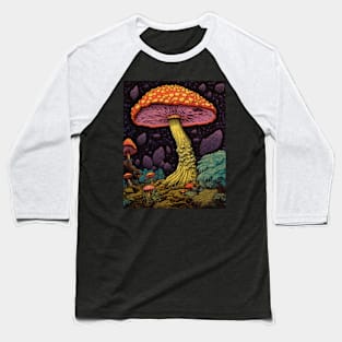 Umbrella Shroom Baseball T-Shirt